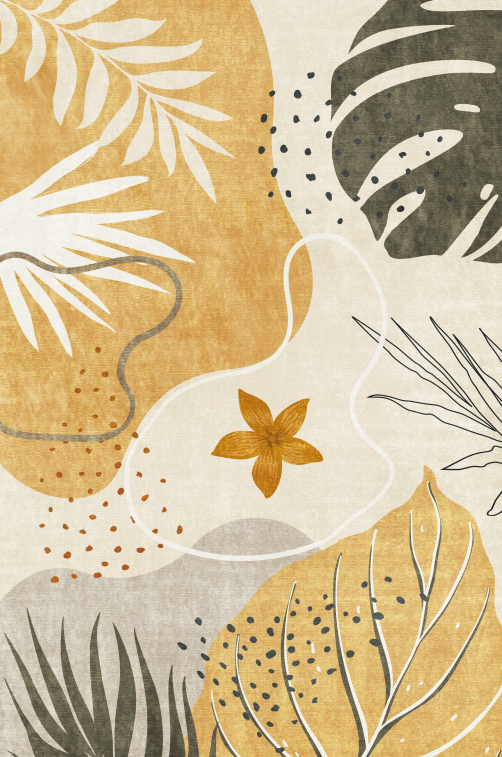 Bloomy | Custom Washable Rugs Print Carpet Runner Grey | Multi Color