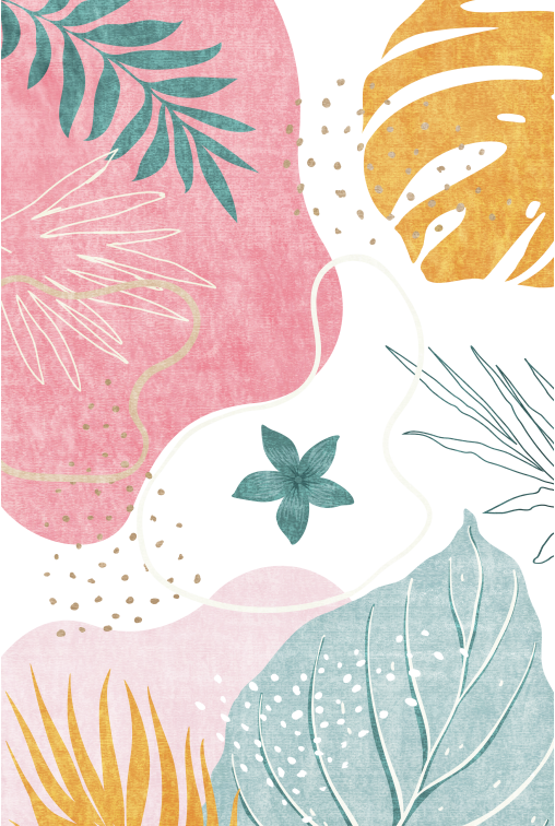 Bloomy | Custom Washable Rugs Print Carpet Runner Rose Red | Multi Color